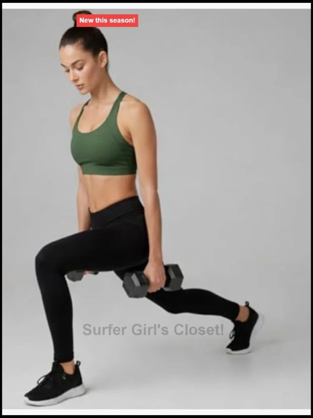 2-Pack High Impact Sports Bra for Women W/ Sewn-In Cups